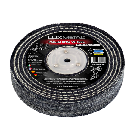 Disco algodón jeans 150 x 25,4 x 10 mm mandril cónico