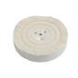 Disco Algodón Cosido Fino para Pulido de Metales 150x25,4x10 mm Mandril Cónico Taladro Pulidora Amoladora