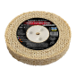 Disco Heavy Sisal Algodón pulido de Metales 150x25,4x10 mm para Mandril Cónico Taladro Pulidora Amoladora