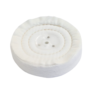 Disco de Franela Algodón Suelto para Pulido Metales 150x25,4x10 mm para Mandril Cónico Taladro Pulidora Amolad