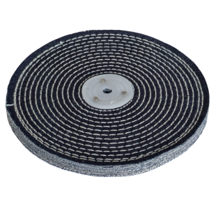 Jeans Cotton Polishing Wheel for Metal 200x12.7x10 mm for Tapered Mandrel Bench Grinder and Angle Grinder