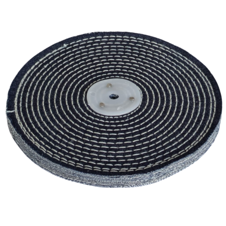 Disco de Algodón Jeans para Pulido de Metales 200x12,7x10 mm para Mandril Cónico – Pulidora de Banco y Amoladora