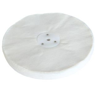 Disco de Algodón Suelto Fino para Pulido de Metales 200x12,7x10 mm para Mandril Cónico Pulidora de Banco y Amoladora