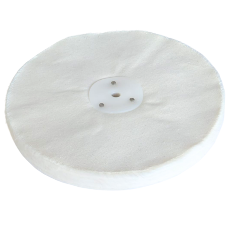 Disque en Coton Souple Fin pour Polissage Métaux 200x12,7x10 mm pour Mandrin Conique Touret et Meuleus