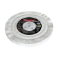 Disco in Cotone Trapuntato Fine 200 x 12,7 x 10 mm per Attacco Mandrino Conico Mola di Banco Smerigliatrice