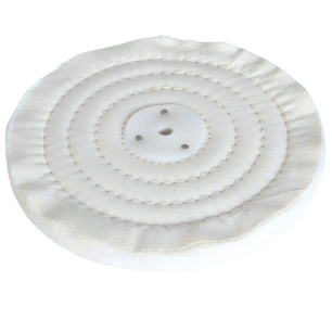 Disco de Algodón Cosido Fino para Pulido de Metales 200x12,7x10 mm para Mandril Cónico – Pulidora de Banco y Amoladora