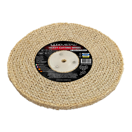 Disco heavy sisal algodón 200 x 12,7 x 10 mm mandril cónico