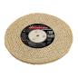 Disco de Heavy Sisal Algodón para Pulido de Metales 200x12,7x10 mm para Mandril Cónico Taladro Pulidora Amoladora