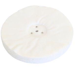 Loose Cotton Flannel Polishing Wheel for Metal 200x12.7x10 mm for Tapered Mandrel – Bench Grinder and Angle Grinder