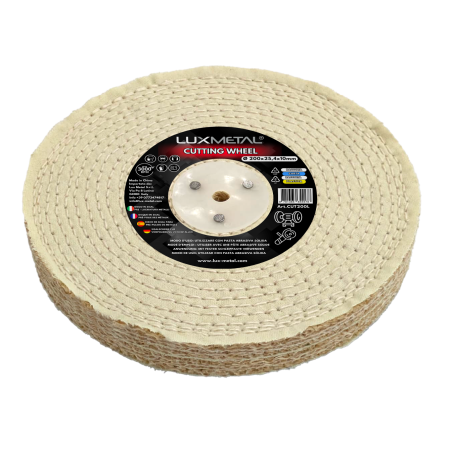 Disco sisal cotone 200x25,4x10 mm mandrino conico