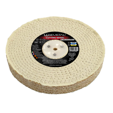 Disco sisal algodón 200x25,4x10 mm mandril cónico