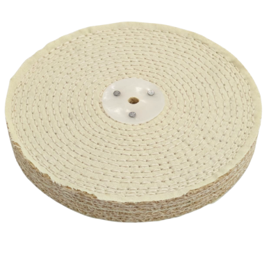Disco sisal algodón 200x25,4x10 mm mandril cónico