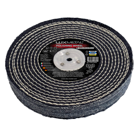 Disco algodón jeans 200x25,4x10 mm mandril cónico