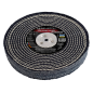 Disco in Cotone Jeans 200 x 25,4 x 10 mm per Attacco Mandrino Conico per Mola da Banco e Smerigliatrice
