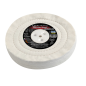 Disco de Algodón Cosido Fino para Pulido de Metales 200x25,4x10 mm para Mandril Cónico – Pulidora de Banco y Amolado