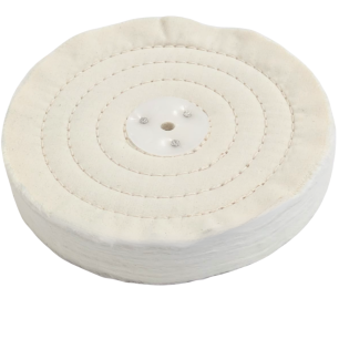 Disco in Cotone Trapuntato Fine 200 x 25,4 x 10 mm per Attacco Mandrino Conico Mola di Banco Smerigliatrice