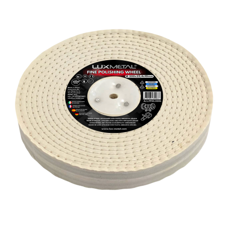 Disco algodón fino cosido200x25,4x10 mm mandril cónico