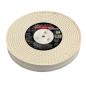 Disque en Coton Fin Cousu pour Polissage Métaux 200x25,4x10 mm Mandrin Conique Touret et Meuleuse
