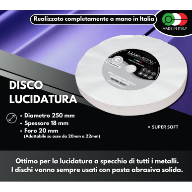 DISCO "C" COTONE "SUPER SOFT" DIAMETRO 250 MM