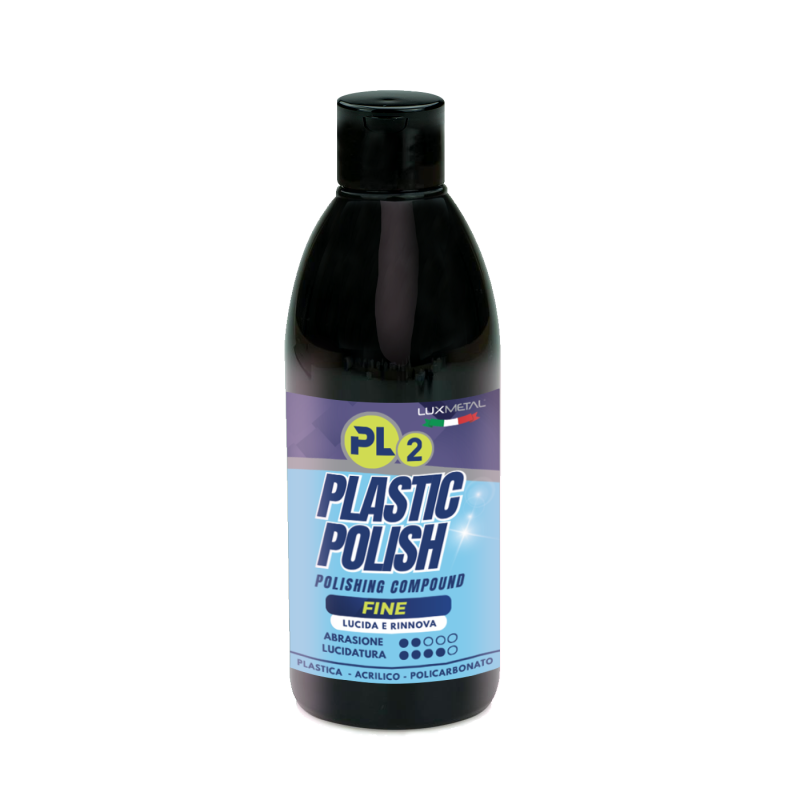 PL2 Polish Plastica Fine 250 g per Plastica Acrilico Policarbonato