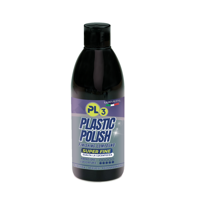PL3 Polish Plastica Super Fine 250 g per Plastica Acrilico Policarbonato