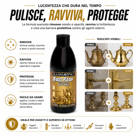 Brass Polish 250 g Pasta Lucidante per Ottone e Bronzo