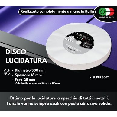 DISCO "C" COTONE "SUPER SOFT" DIAMETRO 300 MM