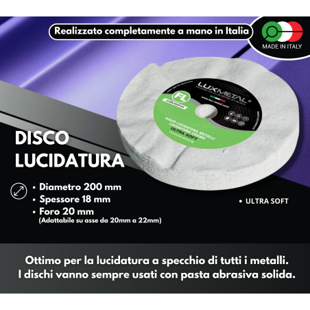 DISQUE "FL" FLANELLE "ULTRA DOUX" DIAMÈTRE 200 MM
