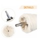 Kit de Discos de Lana para Pulido con Taladro – Tampones Pulidores para Llantas, Aluminio, Acero, Cromo y Metales