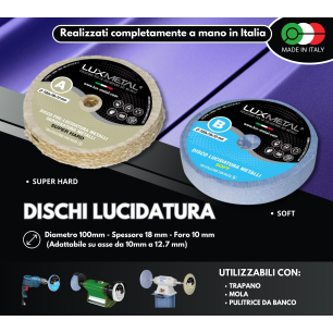 KIT 01/100 LUCIDATURA METALLI + SUPPORTO TRAPANO IN ALLUMINIO