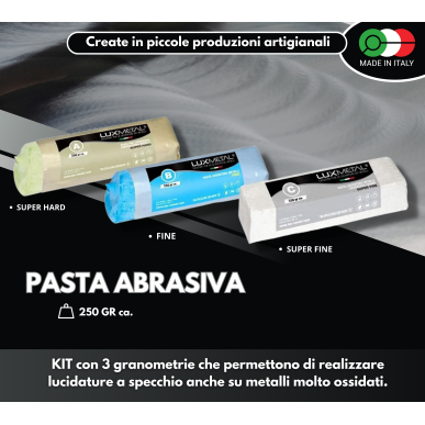 KIT 02/100 LUCIDATURA METALLI + SUPPORTO TRAPANO IN PLASTICA