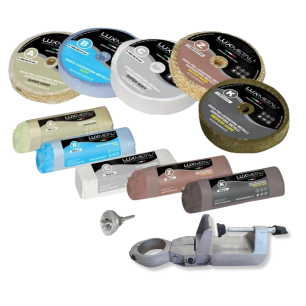 KIT 04/100 LUCIDATURA METALLI + SUPPORTO TRAPANO IN PLASTICA