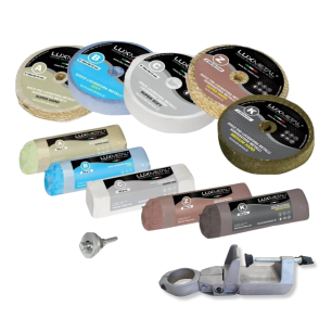 KIT 04/100 LUCIDATURA METALLI + SUPPORTO TRAPANO IN ALLUMINIO
