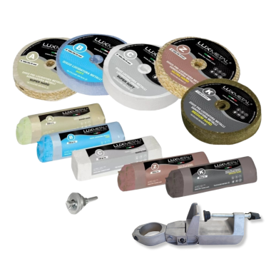 KIT 04/100 LUCIDATURA METALLI + SUPPORTO TRAPANO IN ALLUMINIO