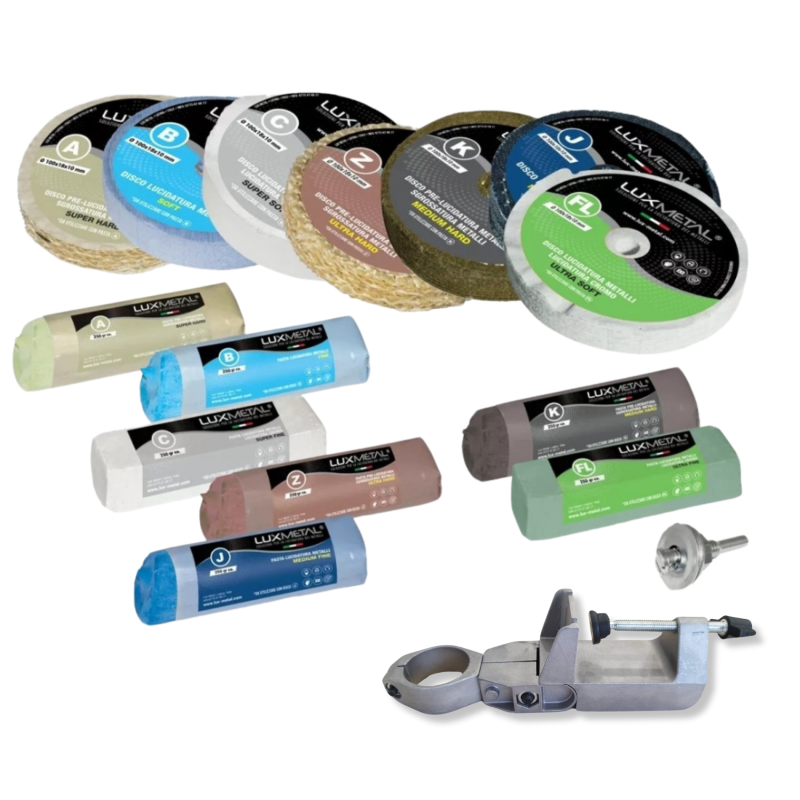 KIT 05/100 METALLPOLIEREN + ALUMINIUMBOHRERUNTERSTÜTZUNG